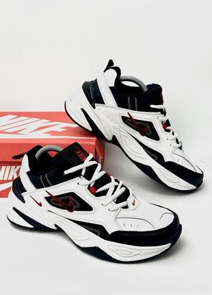 Кроссовки nike m2k tecno white/red8 фото