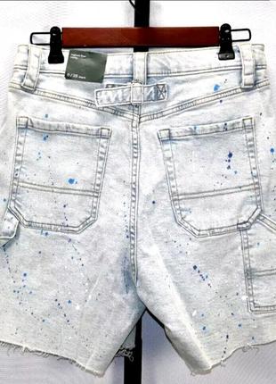 Трендовые шорты в скейтерском стиле амер.бренда  wild fable retro paint splatter denim carpenter shorts3 фото