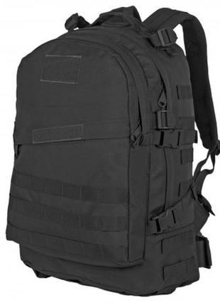 Рюкзак тактический на 40л штурмовой туристический с системой molle черный большой6 фото