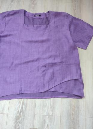Яркая блуза из льна3 фото