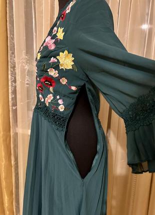 Плаття вишиванка смарагд6 фото