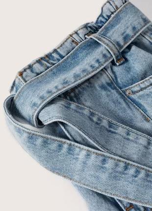 Джинсовые шорты голубого цвета от mango, размер xxs7 фото