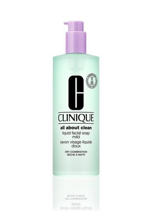 Мыло жидкое для сухой и комбинированной кожи clinique liquid facial soap mild