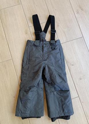 Теплі дитячі штани з лямками movement