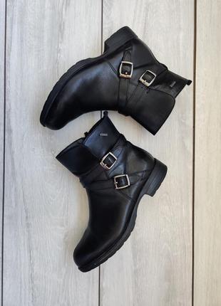 Качественные кожаные удобные ботинки ботиночки полусапоги женские 35 (3) р 22 см3 фото