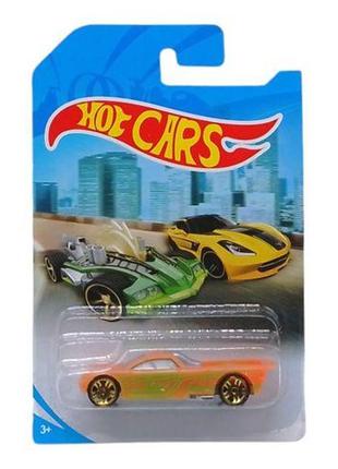 Машинка пластикова "hot cars: перегони" (жовтогарячий)