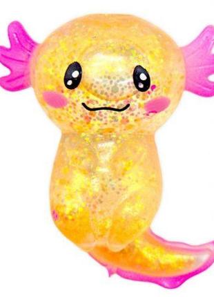 Жуйка-тягучка антистрес аксолотль помаранч