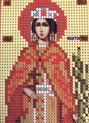 Схема на габардине для вышивания бисером екатерина святая мученица ,тм ришелье,арт ж-38