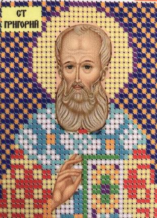 Схема на габардине для вышивания бисером григорий старец  ,тм ришелье,арт ж-86