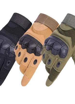 Тактические перчатки touchscreen военные combat touch черный l