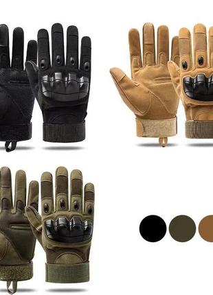 Тактические перчатки touchscreen военные combat touch черный l