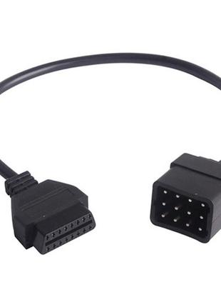 Переходник с obd2 16pin мама на renault 12pin папа