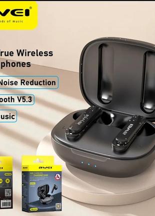 Безпровідні якісні надійні фірмові tws bluetooth headphones навушники awei t66