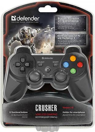 Беспроводной аккумуляторный геймпад defender crusher с холдером pc ps3 android (17 кнопок)8 фото
