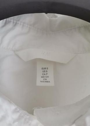 Батальная хлопковая белая оверсайз рубашка туника3 фото