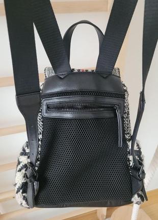 Твидовый текстильный городской рюкзак4 фото