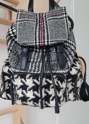 Твидовый текстильный городской рюкзак