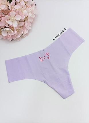 Бесшовные трусики стринги victoria’s secret