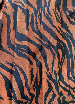 Новая меди шифоновая юбка плиссе с принтом зебра, тигровый принт george8 фото