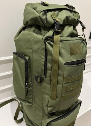 Армійський рюкзак тактичний 70 л водонепроникний туристичний рюкзак6 фото