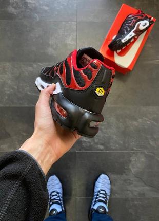 👟 кросівки  nike air max plus tn black red       / наложка bs👟3 фото