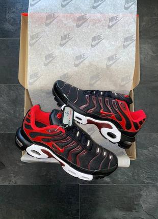 👟 кросівки  nike air max plus tn black red       / наложка bs👟6 фото