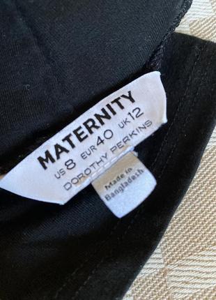 Лосины для беременных черные трикотажные леггинсы maternity- l4 фото