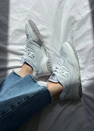 Кроссовки new balance 550 white белые женские