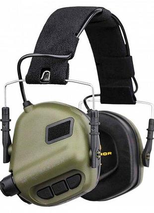Наушники тактические активные earmor m31 mod3 olive шумоподавляющие (em-m31-m3-ol)