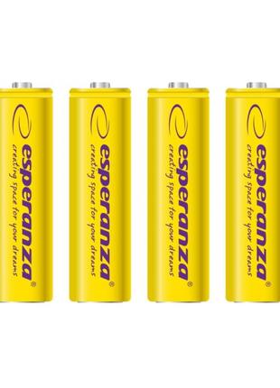 Аккумулятор ni-mh aa esperanza eza104y 2000 mah в блистере 4шт желтый