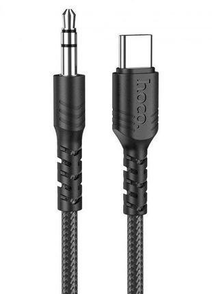Кабель hoco type-c для aux digital audio conversion cable upa17 |100см| black