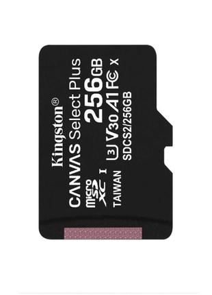 Карта памяти kingston sdcs2/256gbsp microsd select plus 100r c10