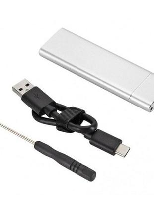 Зовнішня кишеня value s1013 до m.2 на type-c usb3.1 gen2 2tb 10gb/s b key ngff silver