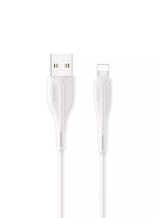 Кабель charge\otg usams us-sj371 u38 usb to lightning 2a 1m white (sj371usb02)