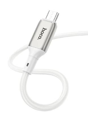 Кабель hoco micro usb howdy charging data cable x66 1m 2.4a white