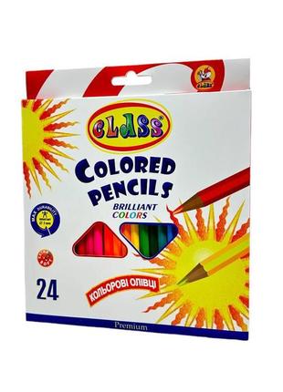 Набір кольорових олівців premium