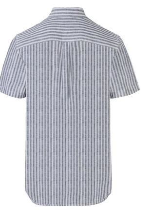 Livergy. льняная рубашка с коротким рукавом м размер.3 фото