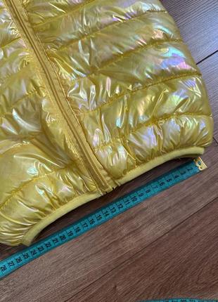 Куртка-хамелеон с ушками, желтый 110 размер4 фото