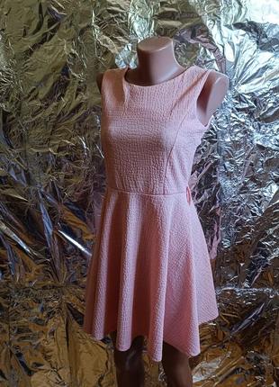 🧸 розпродаж! фактурна рожева сукня. нюансик 🧸1 фото