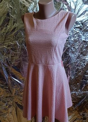 🧸 распродажа! короткое розовое платье. нюансик 🧸2 фото