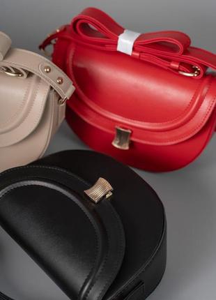 Сумочка среднего размера для девушки красная классическая сумка через плечо средняя для работы стильная