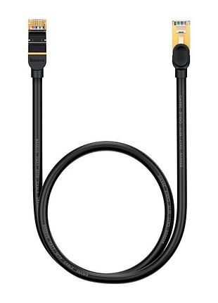 Патч корд сетевой кабель baseus wkjs010201 высокоскоростные семь типов rj45 10 гигабайт кабеля сети (round