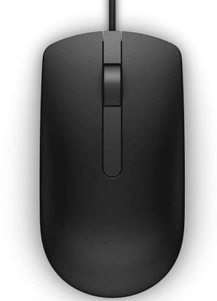 Мышка оптическая dell ms116 570-aair проводная usb 1000dpi 2кн black