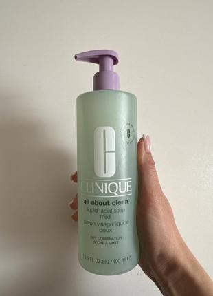 Мило рідке для сухої та комбінованої шкіри clinique liquid facial soap mild2 фото