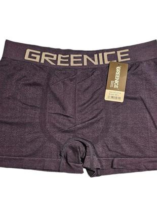 Мужские бесшовные эластичные шорты-боксеры greenice3 фото