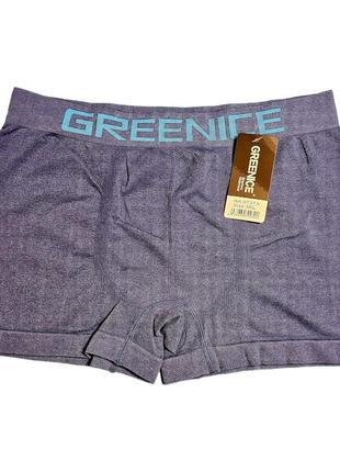 Мужкі безшовні еластічні шорти-боксери greenice2 фото