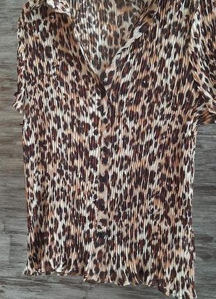 Женская літня блуза с леопардовым принтом