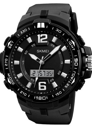 Чоловічий наручний годинник skmei black 1273bk без подарункової коробки