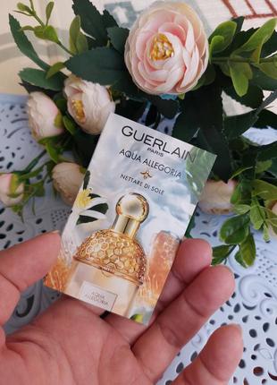 Пробник туалетная вода для женщин guerlain aqua allegoria systemtare di sole. 1 мл3 фото