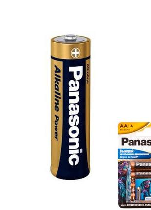 Батарейка aa lr6 panasonic alkaline лужна 1.5в